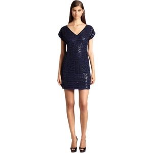 Trina‎ Turk Navy Sequin Dress NWT